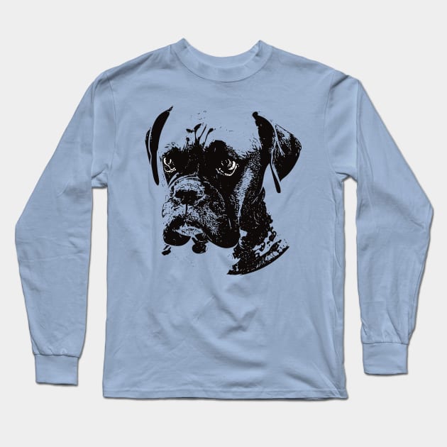 Boxer Dog Long Sleeve T-Shirt by DoggyStyles